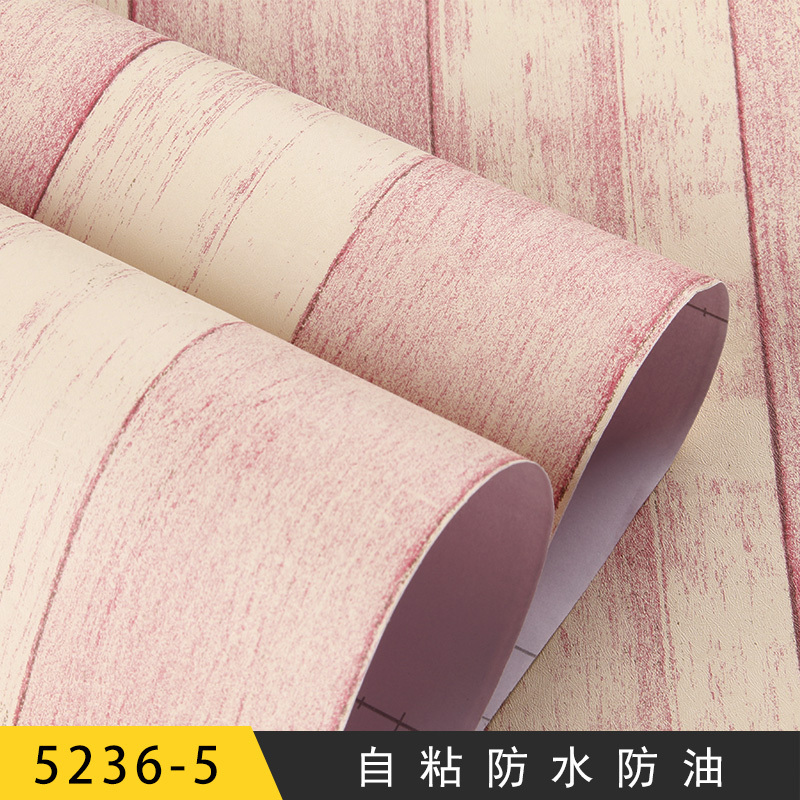 wood grain 45cm self adhesive PVC 3D wallpaper waterproof for home decoration furniture renovation