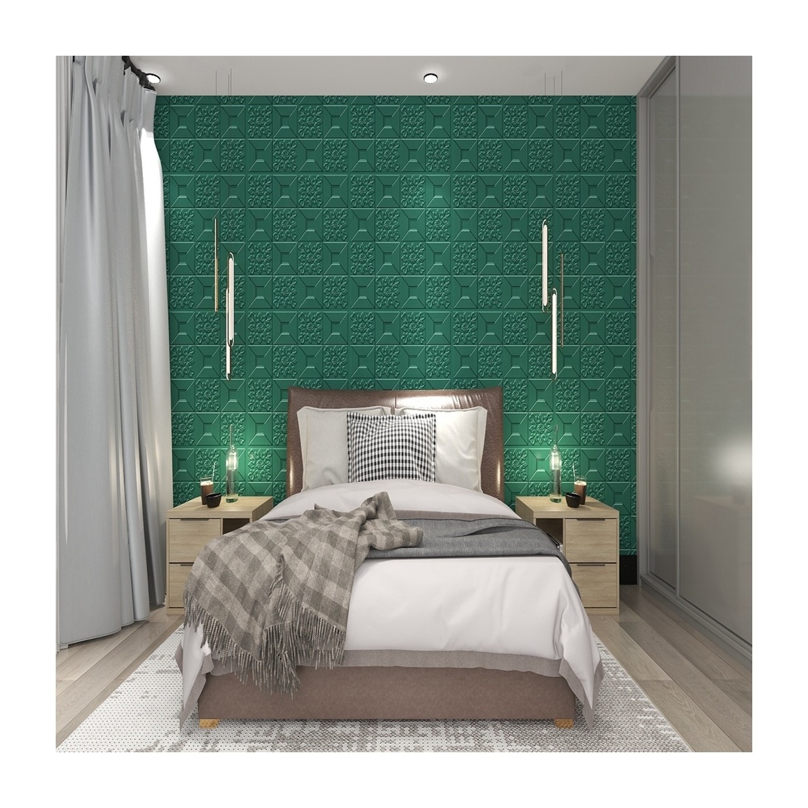 Art3d Textures 3D Wall Panels Wallpaper  Removable peel and off wallpaper PE foam