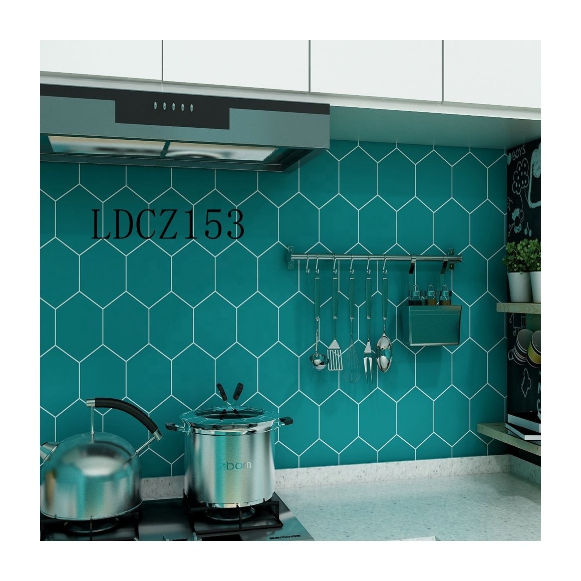 Arabic Style Mosaic Tile Stickers For Living Room Kitchen Retro 3D Waterproof Mural Decal Bathroom Decor DIY Adhesive Wallpaper