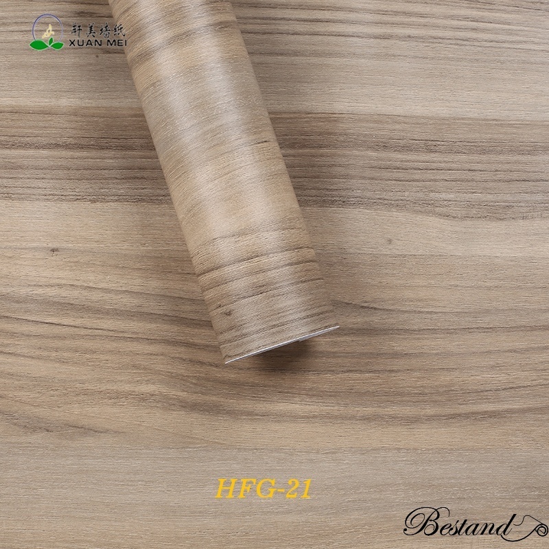 Textured Wood Grain Self-adhesive VInyl Furniture Film/Decorative Wallpaper