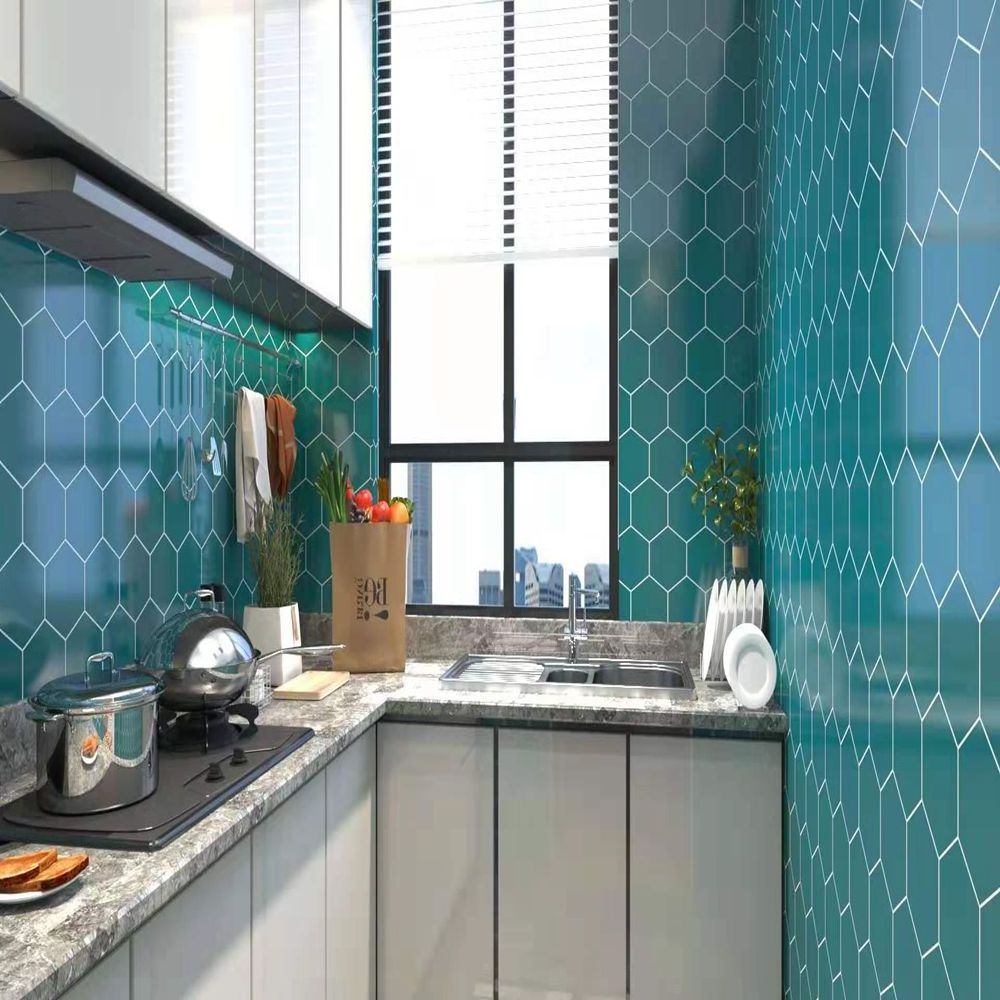 Waterproof PVC Backsplash Tile Decal, Self-Adhesive Peel and Stick Wall Sticker for Home Decor