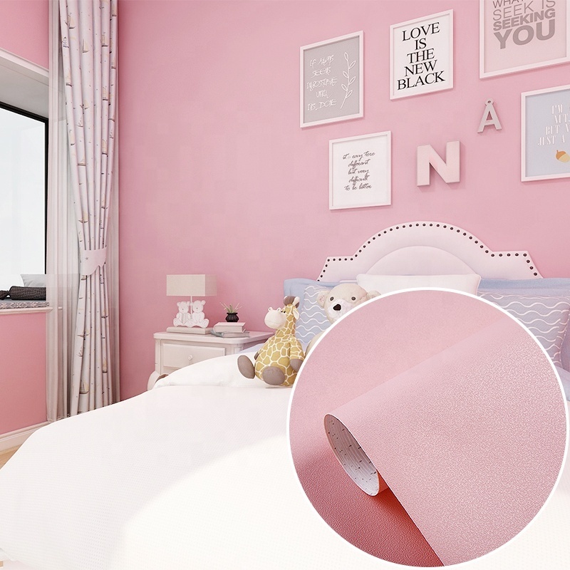 Home Decoration Bedroom Self Adhesive Vinyl Wallpaper 3D wallpaper pink wallpapers