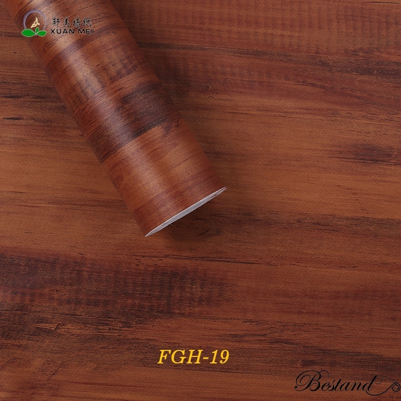 Textured Wood Grain Self-adhesive VInyl Furniture Film/Decorative Wallpaper