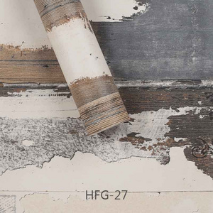 Vintage retro wood grain pattern home improvement contact paper peel and stick furniture desktop wallpaper roll