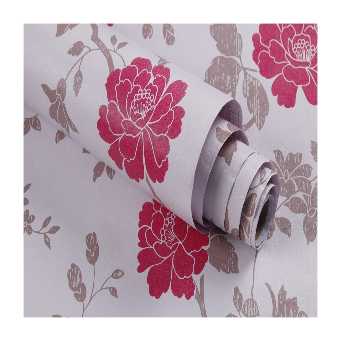 3D red flower wallpaper  home decor 45cm width wall paper stickers  wall murals wall covering