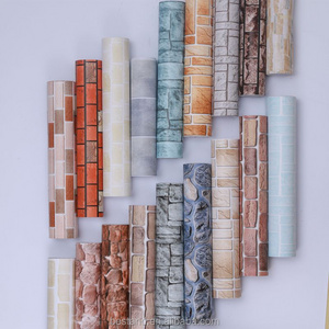 3D red brick wallpaper self-adhesive vinyl wall sticker wallpaper bar hotel household deco wallpaper