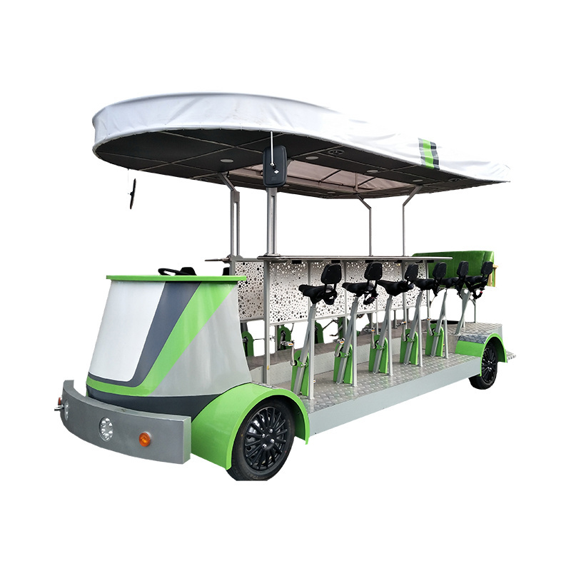 Street coffee Food Bicycle Beer Snacks Cart Bicycle Mobile Bar Party Bike Ice Cream Cart for Sale Electric Beer Bike