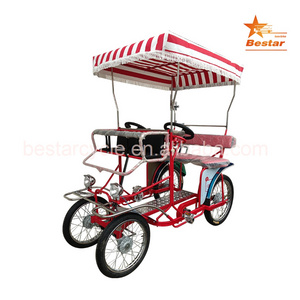 modern design tandem bicycle two people surrey bike for sightseeing