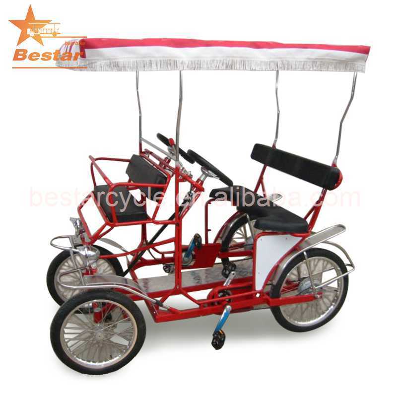 Four wheel sightseeing cycling beach or park travel surrey bike manufacturer