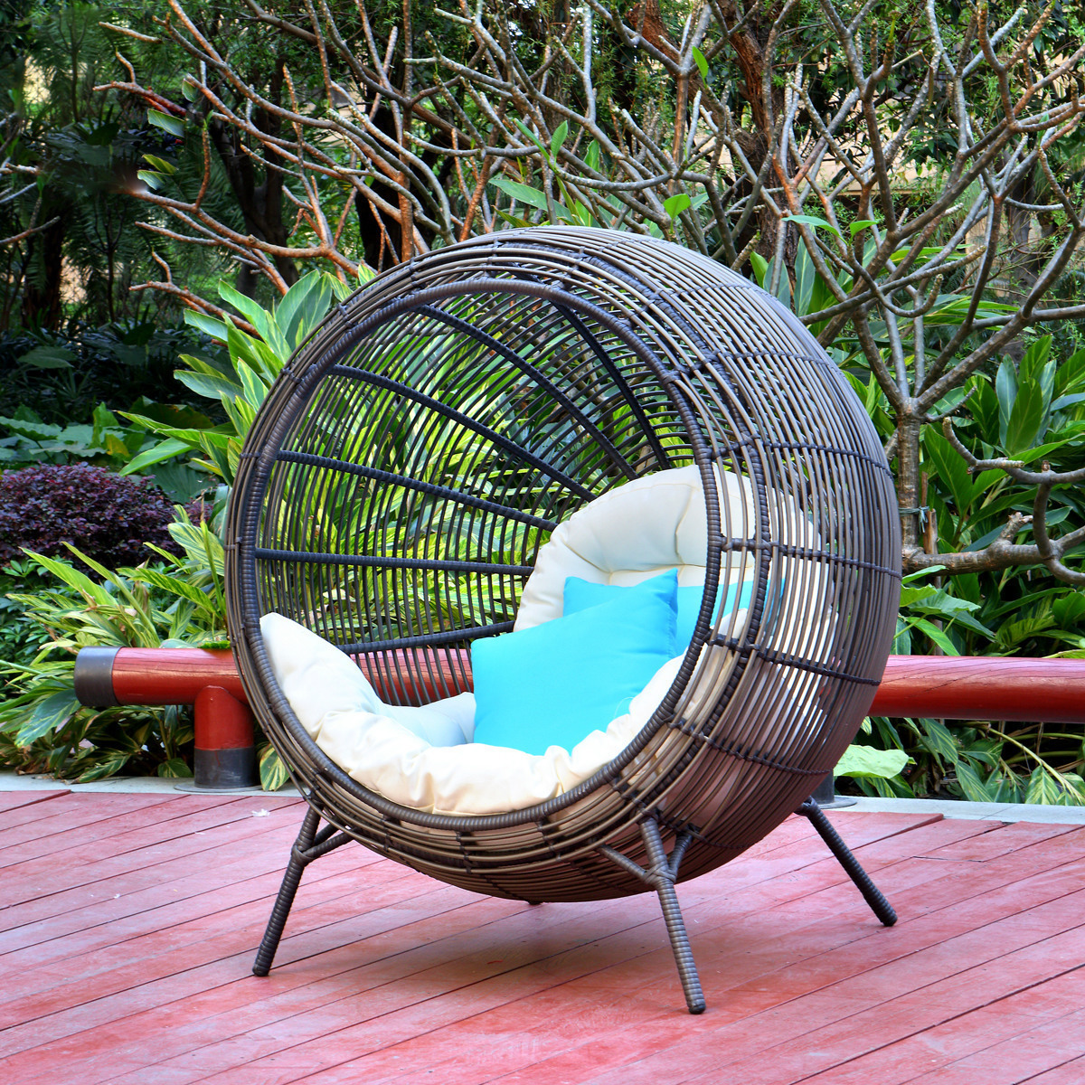 outdoor patio wicker tufted seat cushions egg chair outdoor furniture cushion garden waterproof swing chair cushions