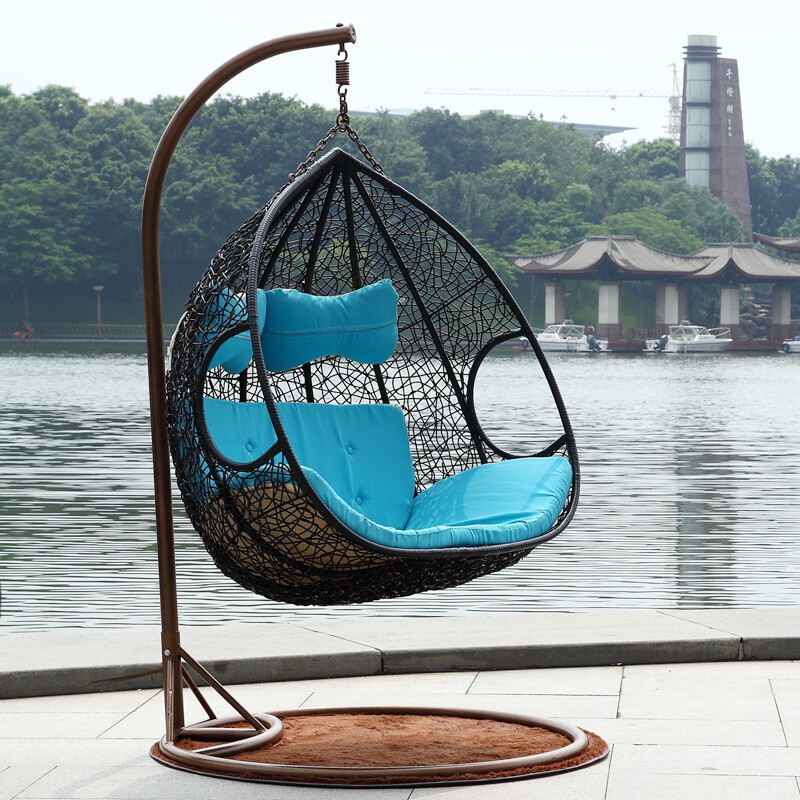 outdoor patio wicker tufted seat cushions egg chair outdoor furniture cushion garden waterproof swing chair cushions