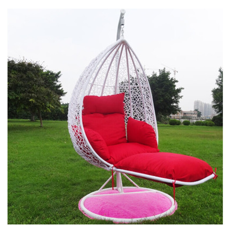 Wholesale single seat custom Egg Chair outdoor furniture cushions For Patio Rattan Chair