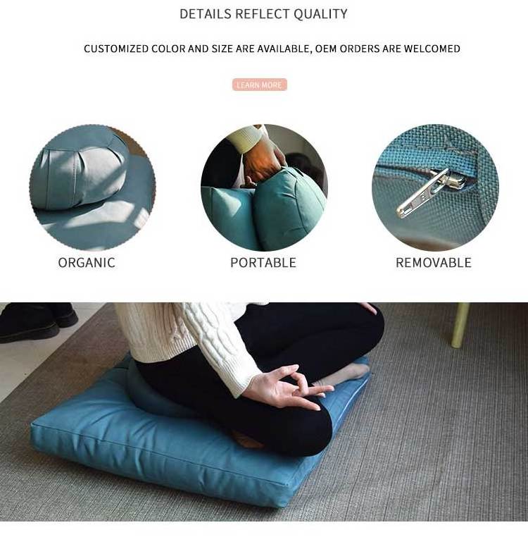 Wholesale Zafu Bolster Yoga Cushions Buckwheat Meditation Pillows Floor Pillow Sitting Yoga Meditation Cushion for Stress Relief