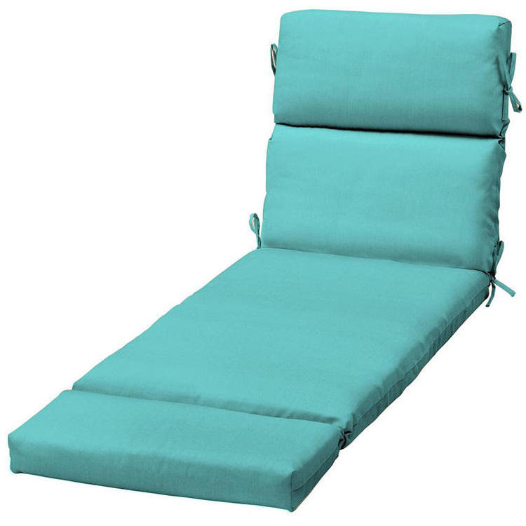 High Density custom foam filled chaise waterproof  lounge cushion replacement For Hotel Swimming Pool