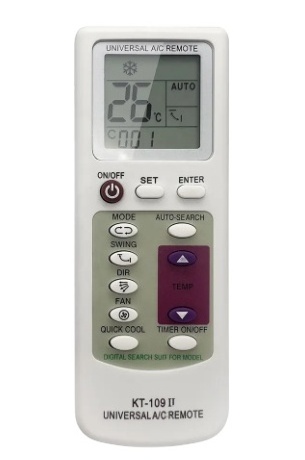 Universal air conditioner remote control KT-1000