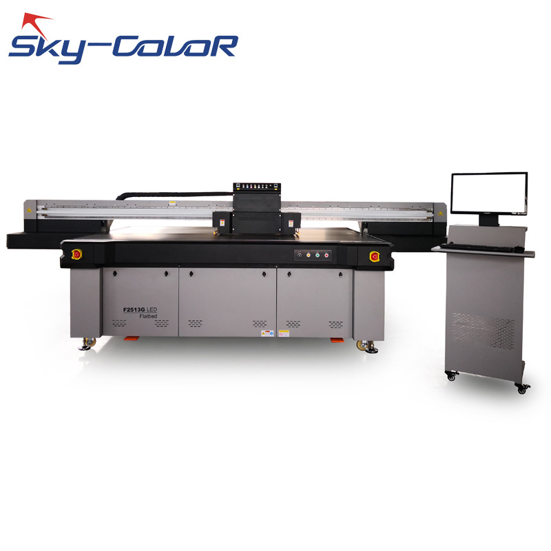 Gen 5 Head Industrial Flatbed UV Curing Printer 2513UV