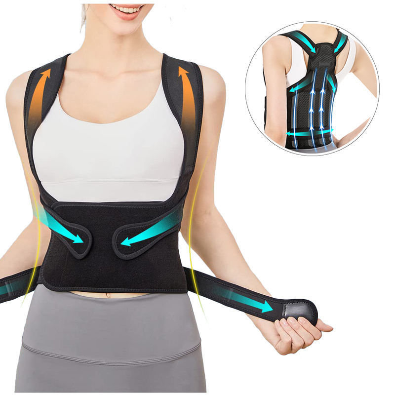 Custom adjustable Scoliosis Back Support Brace For Men Women Neoprene Belt Posture Corrector