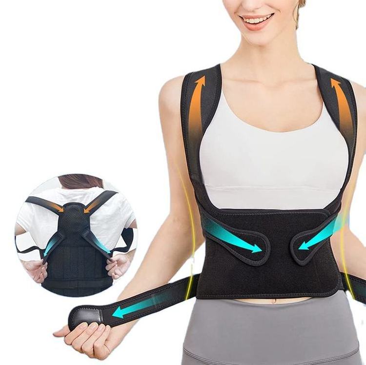 Custom adjustable Scoliosis Back Support Brace For Men Women Neoprene Belt Posture Corrector