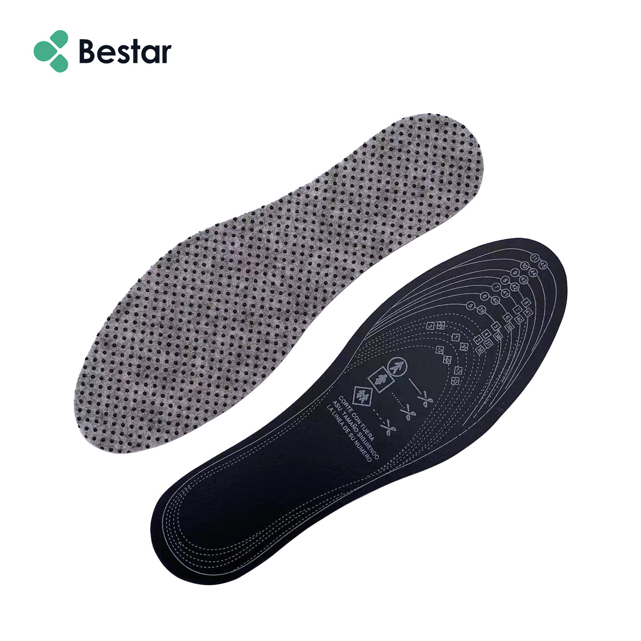 Drop glue design Latex insole massage foot soft and comfortable insole