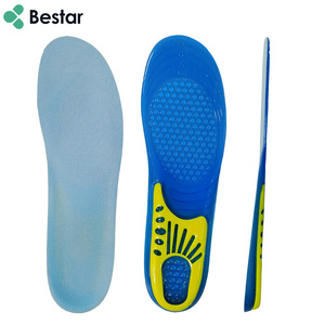 Silicone Non-Slip Free Size Gel Soft Sport Shoe Insoles TPE Insole Foot Care For Feet Shoes Sole Shock Absorption Pads