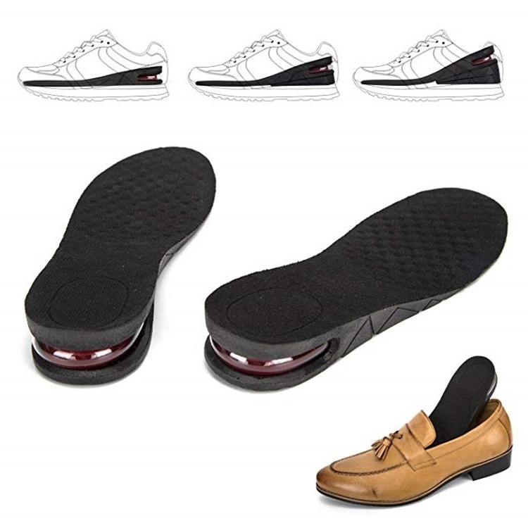 Multicolor Height Increase Insoles 4-Layer Air Cushion Taller Shoes Insoles Heel Insert for Men and Women