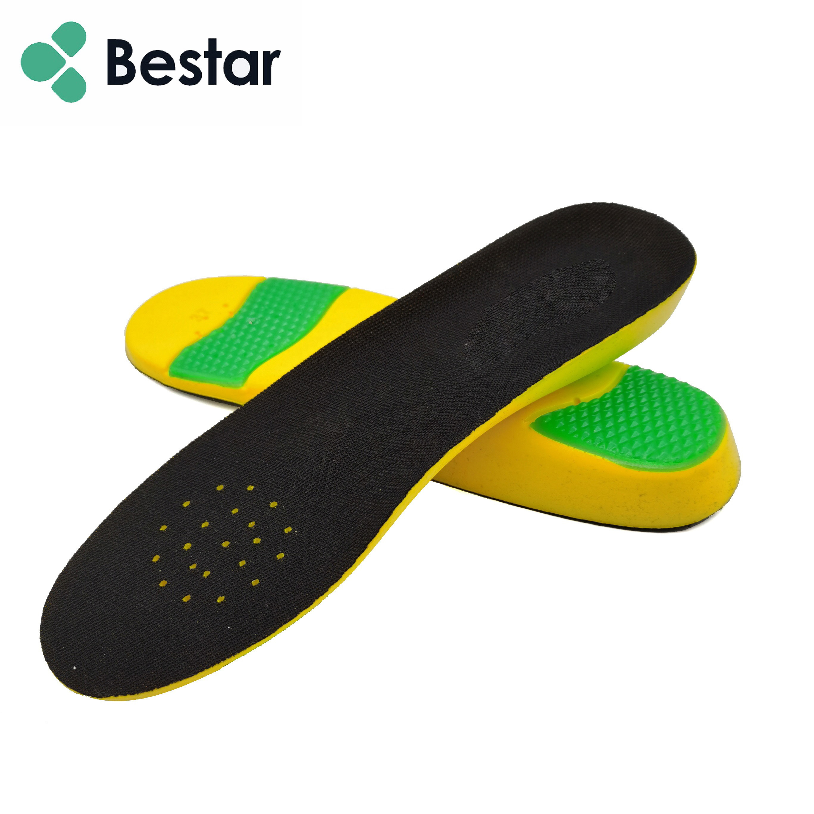 durable feet care soft PU foot insoles shock absorbing athletic super comfort pu sports insoles