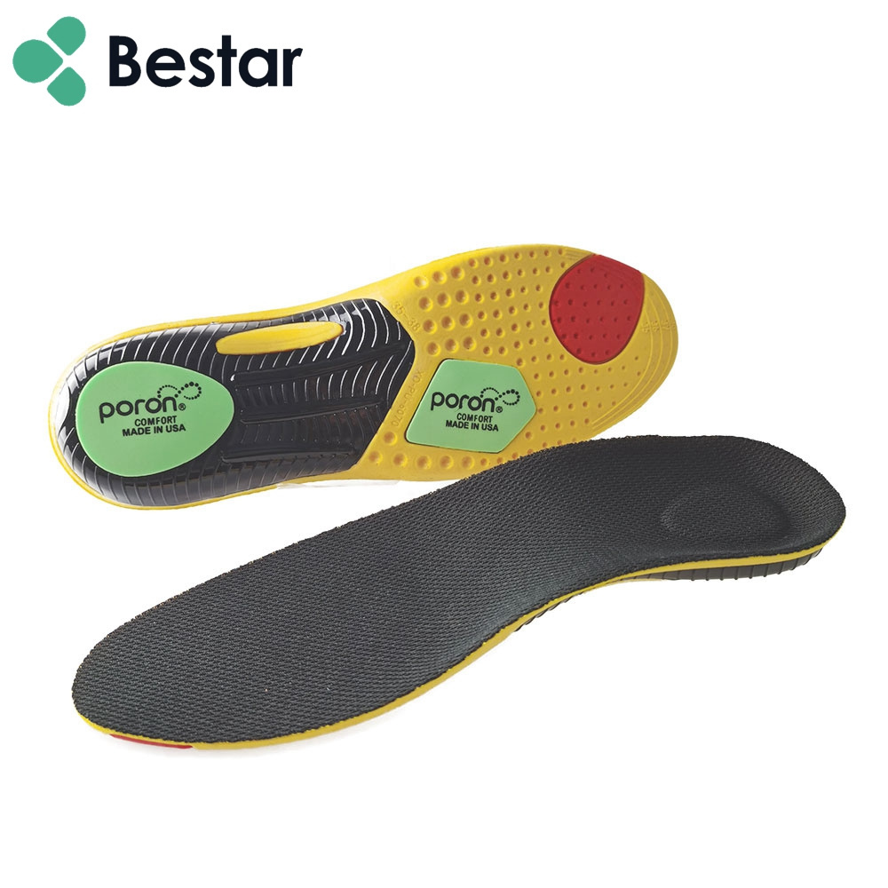 PU Foam Poron Shock Absorbing Sport Insole With Arch Support