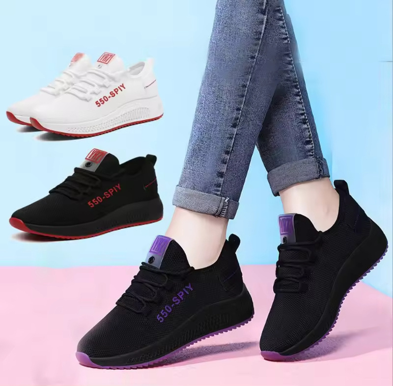 New Arrivals Cheap Girl Ladies Women's White Running Sneakers Walking Style Shoes Sport Women Casual Shoes For Women