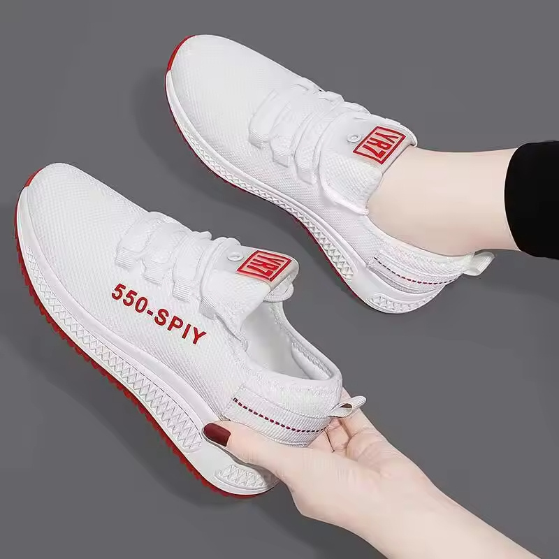 New Arrivals Cheap Girl Ladies Women's White Running Sneakers Walking Style Shoes Sport Women Casual Shoes For Women