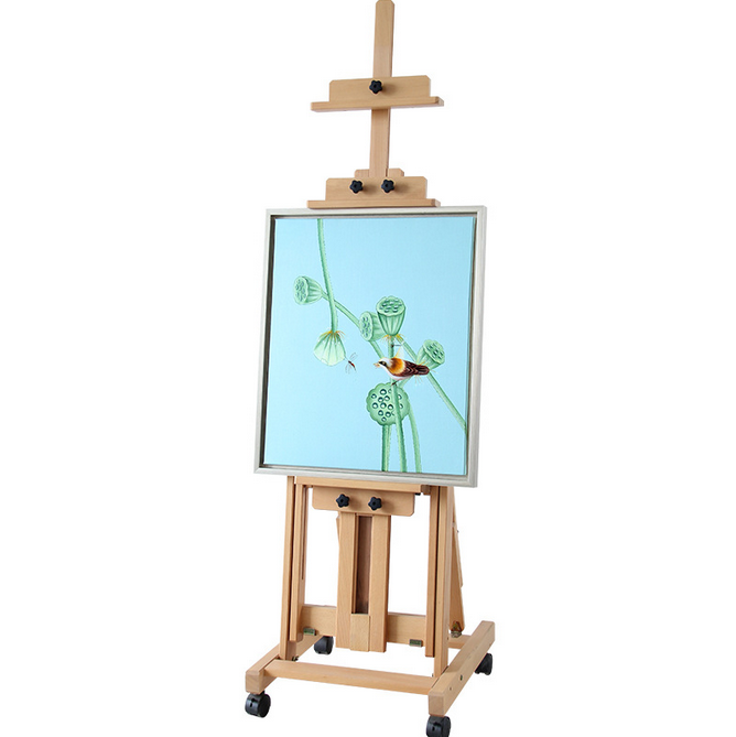 Hot Sale Art Supplies Easels Beech Wood Desktop Display Stand Wooden Easel Table Standing Folding Easel For Painting