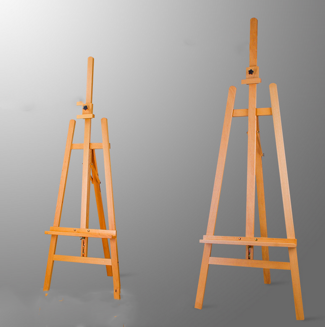 Hot Sale Art Supplies Easels Beech Wood Desktop Display Stand Wooden Easel Table Standing Folding Easel For Painting