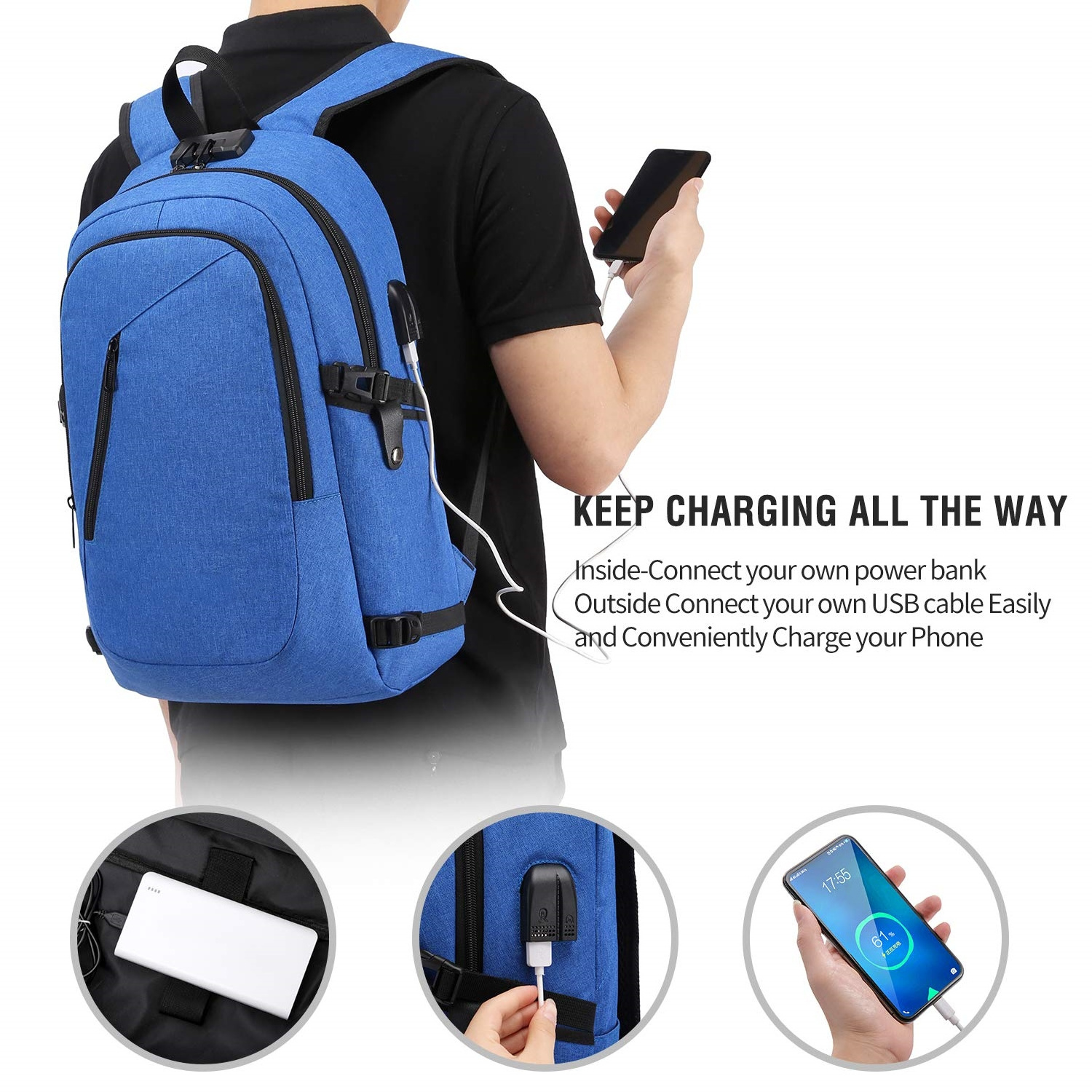 Travel Bag Sport Waterproof Laptop Backpacks Wholesale Customized for Men Logo 5 Colors Polyester Fashion Unisex DAY Backpack