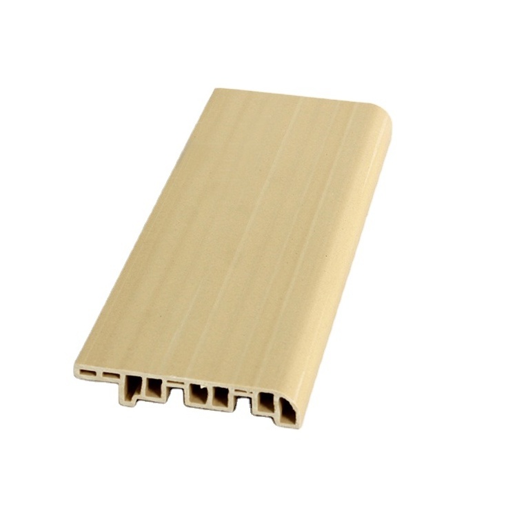 New High-end Listing Wood Plastic Wpc Multilayer Wood Floor Pvc Skirting Board