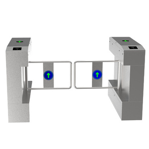 Security swing barrier gate in automated access control system