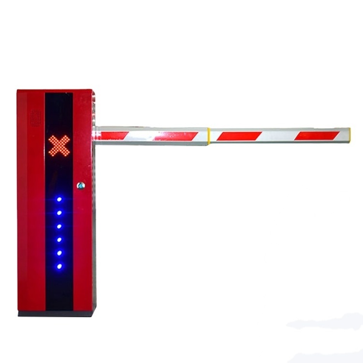 6 m  security solutions automatic brush less motor driveway car park rfid boom led barrier