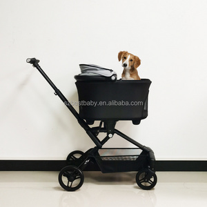 New Arrival Factory Wholesale Portable Folding Travel Dog Trolley Pet Stroller Made in China Pet Dog Gear for Medium & Small Pet