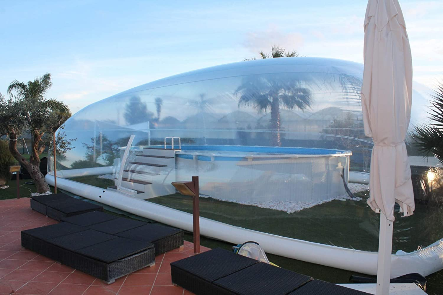 BN Outdoor Pool Transparent Tent Inflatable Dome Swimming Pool Cover