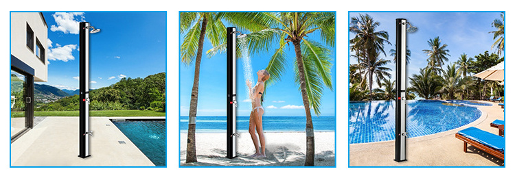 BONNY Large-Capacity Shower Column Aluminum Outdoor Portable Shower Room For Swimming Pools And Gardens