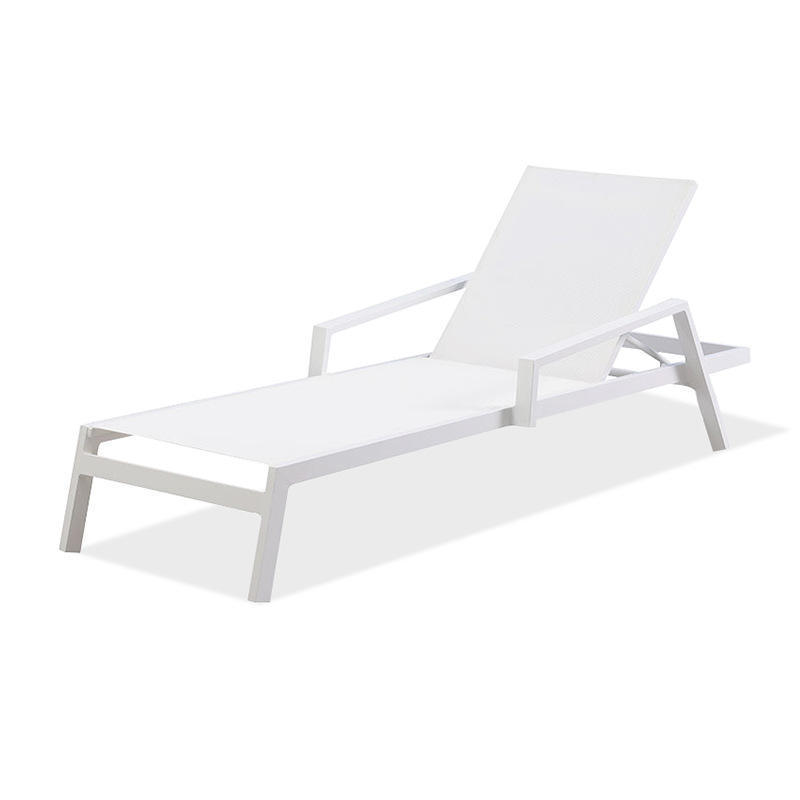 BONNY Tube Lounge Chair Swimming Pool Leisure Furniture Beach Chair Pool Courtyard Aluminum Outdoor Modern Poolside Chair 