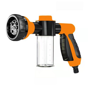 Garden Watering Hose Nozzle 8 in 1 Jet Spray Gun Soap Dispenser