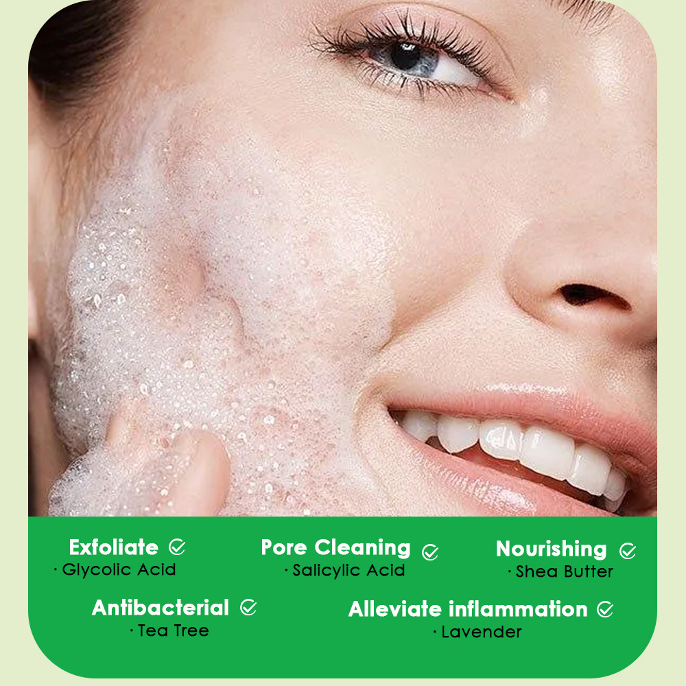 Natural Organic Foaming Acne Face Daily Face And Body Moisturizing Lotion For Normal To Dry Skin Whitening Facial Cleanser