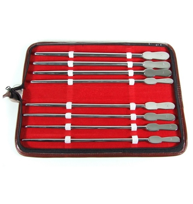 Dittel Urethral Sounds Set of 8 Pieces Uterine Sounds Surgical Stainless Steel