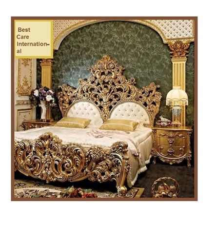 Wooden Furniture Set Carved Solid Wood Bedroom Furniture King Size And Queen Size Bed Bedroom Set Manufacturer