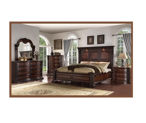 Wooden Furniture Set Carved Solid Wood Bedroom Furniture King Size And Queen Size Bed Bedroom Set Manufacturer