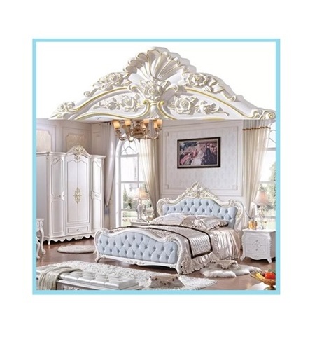 Wooden Furniture Set Carved Solid Wood Bedroom Furniture King Size And Queen Size Bed Bedroom Set Manufacturer