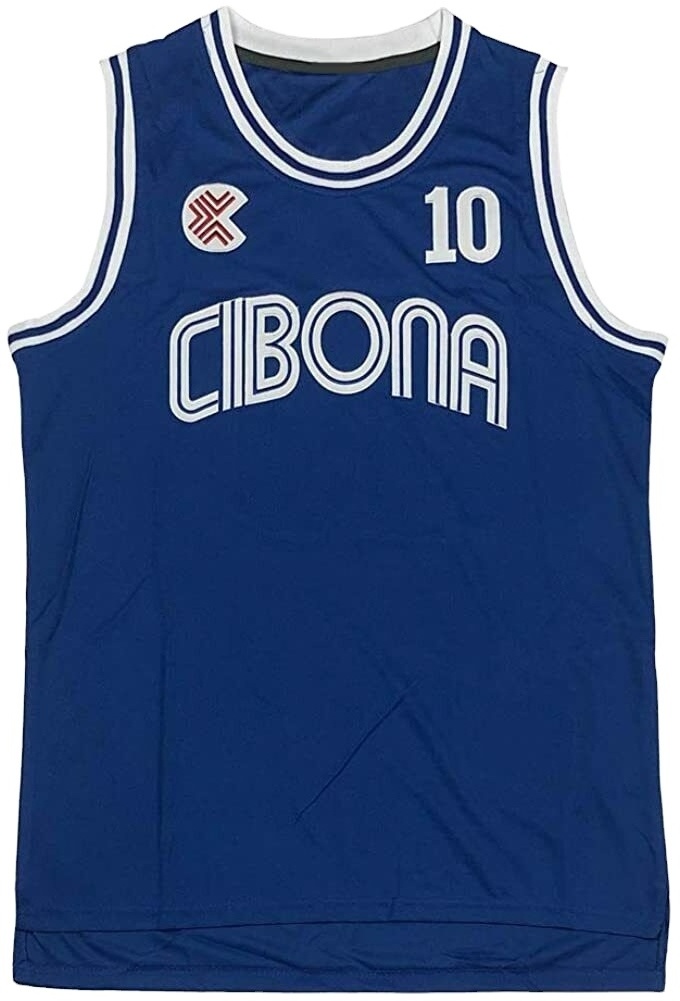 Original Basketball Jersey  Men's Drazen Petrovic Basketball Jersey 10 # Cibona European Blue All Stitched