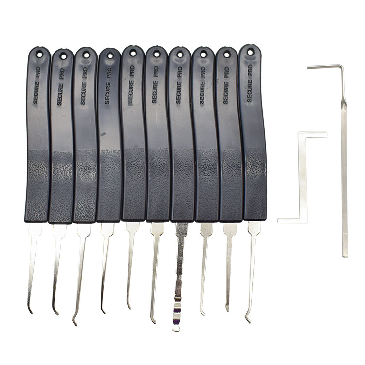 KLOM Premiere Single Hook Lock Pick Set Pickset Locksmith Tools Lockpicking Advanced 9-Pieces Set Lock Pick