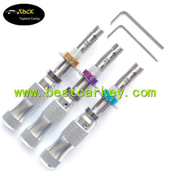 Round Head Auto Mechanism Cylinder Door Cam Locks Opener 7 Pin Advanced Tubular Lock Pick set With Three Types HUK7.0,7.5,7.8