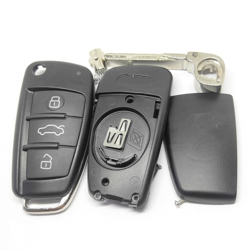 Car Remote Key For A-udi A3 TT S3 A4 S4 Part Number 8P0837220D 8P0837220G 434 315 mhz ID48 Chip Auto Smart Flip Key With HU66