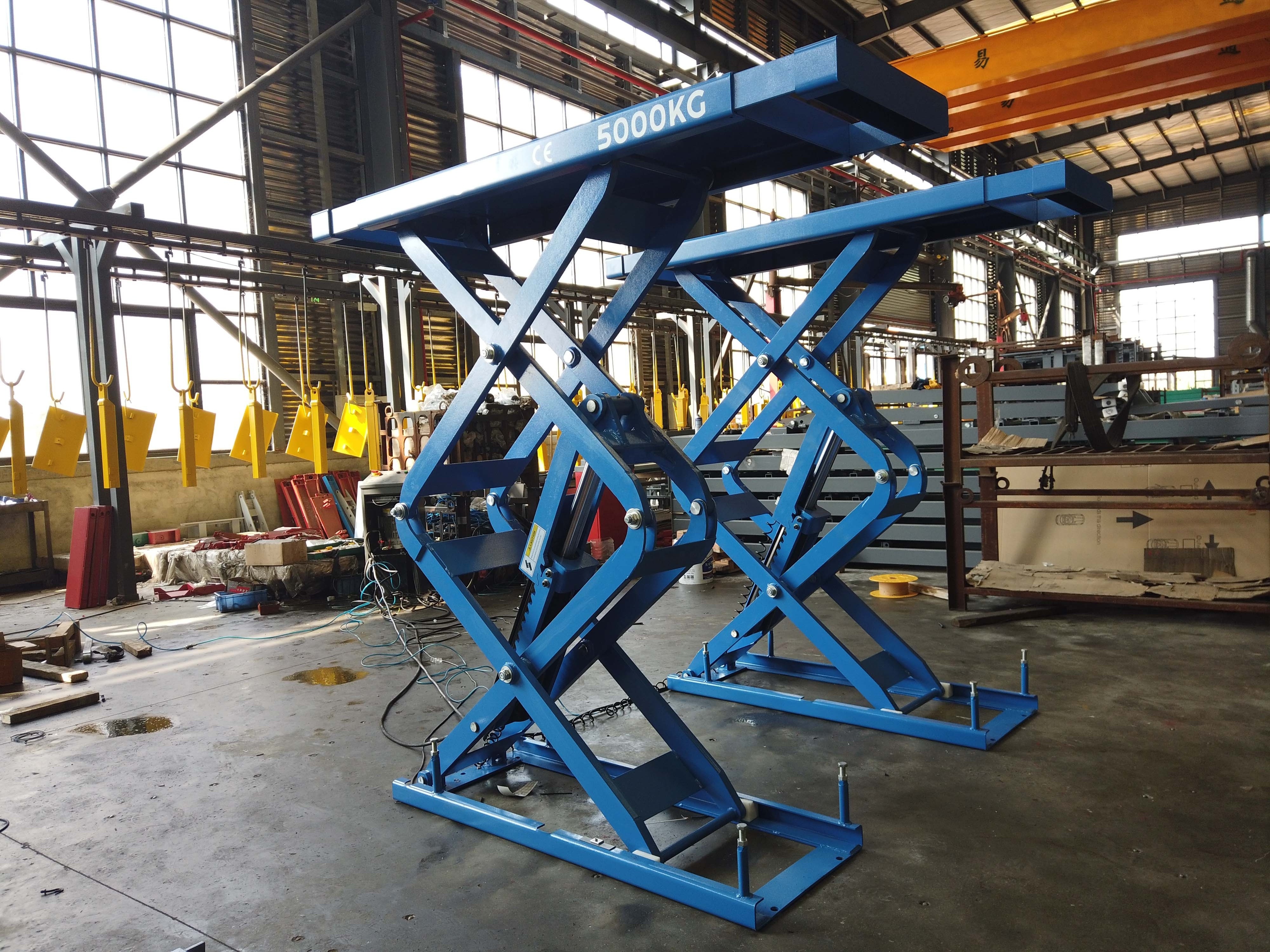 4.5 ton 10000 lbs or 5 ton 11000 lbs  In ground underground scissor car lift